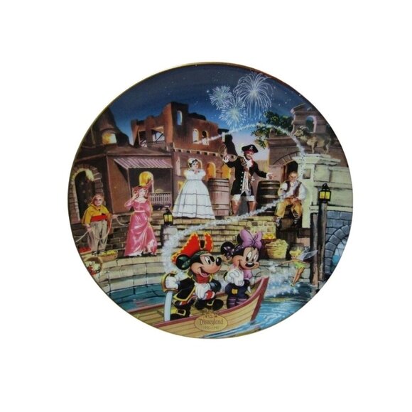 Disneyland 40th Anniversary Pirates Of The Caribbean Plate Bradford Exchange - Picture 1 of 7